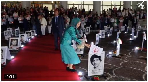خانم #مریم_رجوی: در کنار تصاویر تعدادی از شهیدان قهرمان مردم ایران هستیم. جوانانی پرشور، آگاه،‌ راست قامت،‌ زیبا و فداکار که با دلیری، با ارتجاع غدار رو در رو شدند