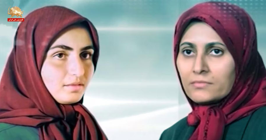 نماد مشعل های پرفروغ آزادی صدیقه و ندا در مزار مروارید اشغال شده در اشرف