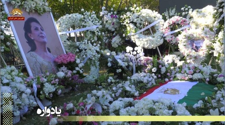 خاکسپاری مرجان شورشگر در لس آنجلس